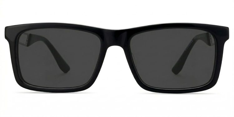 Osvaldo Black Rectangle Sunglasses