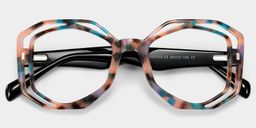 Bobbie Pink-Tortoise Oval Glasses2