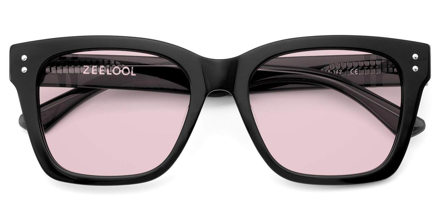 Gaydeh Acetate Black Frame Sunglasses | ZEELOOL CA1