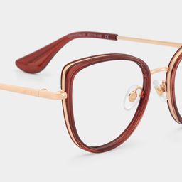 Celine Red Cat eye Glasses5