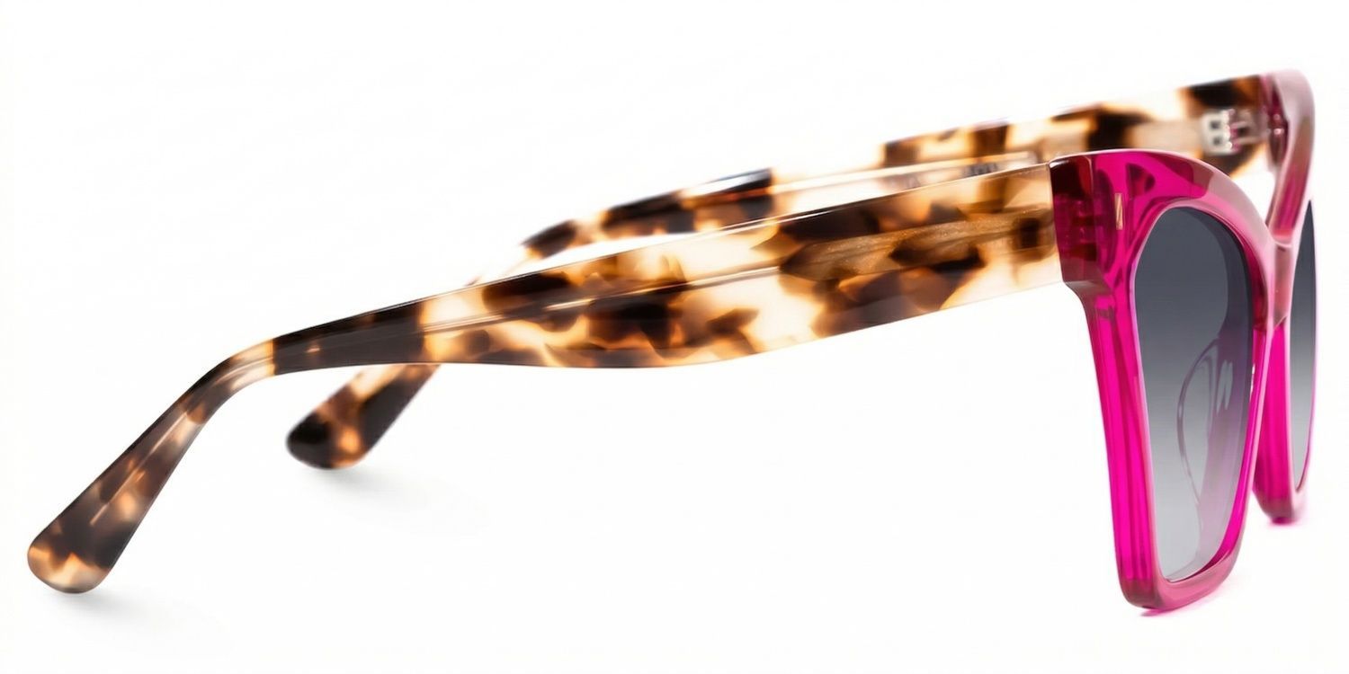 Senica Cat Eye Sunglasses with Acetate Purple Frames | ZEELOOL CA2