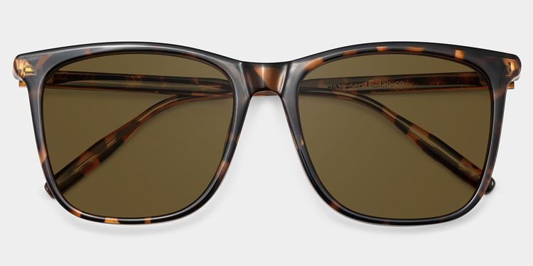 Malika Tortoise Square Sunglasses