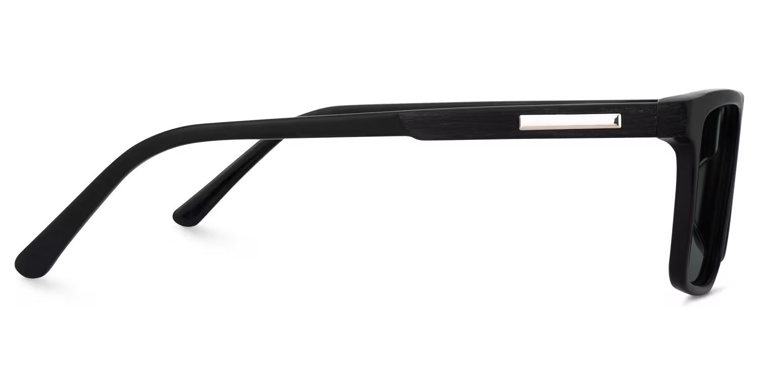 Daniel Rectangle Black Sunglasses for Women & Men | ZEELOOL CA2