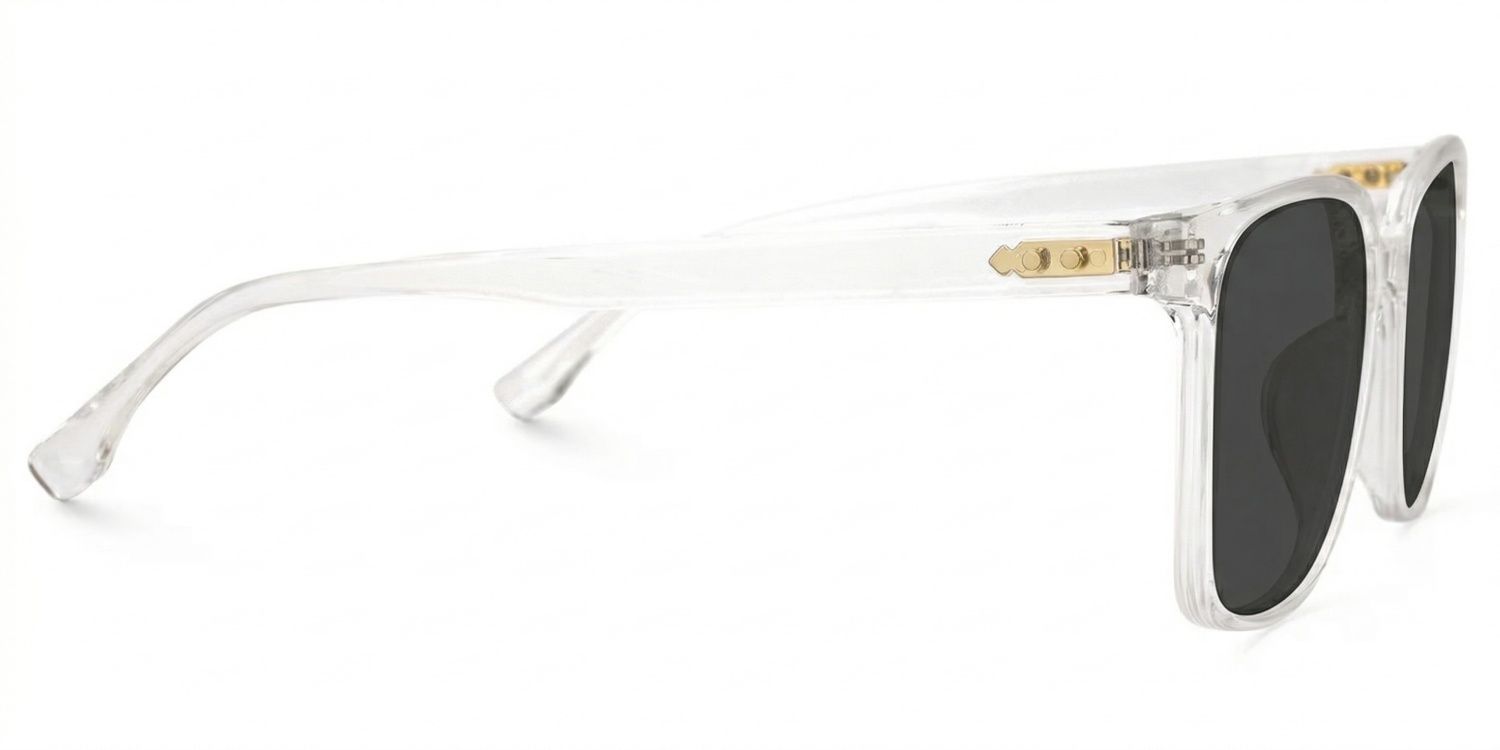 Contreras Clear Square Polarized Sunglasses for Driving | ZEELOOL CA2