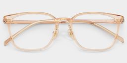 Lily Yellow Rectangle Glasses2