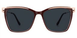 Krystle Red Square Sunglasses0