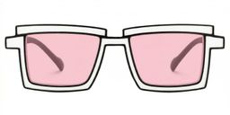 Zephyr White Rectangle Sunglasses0
