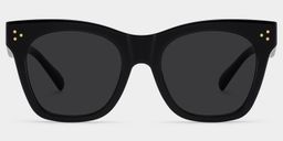 Gordon Black Rectangle Sunglasses0