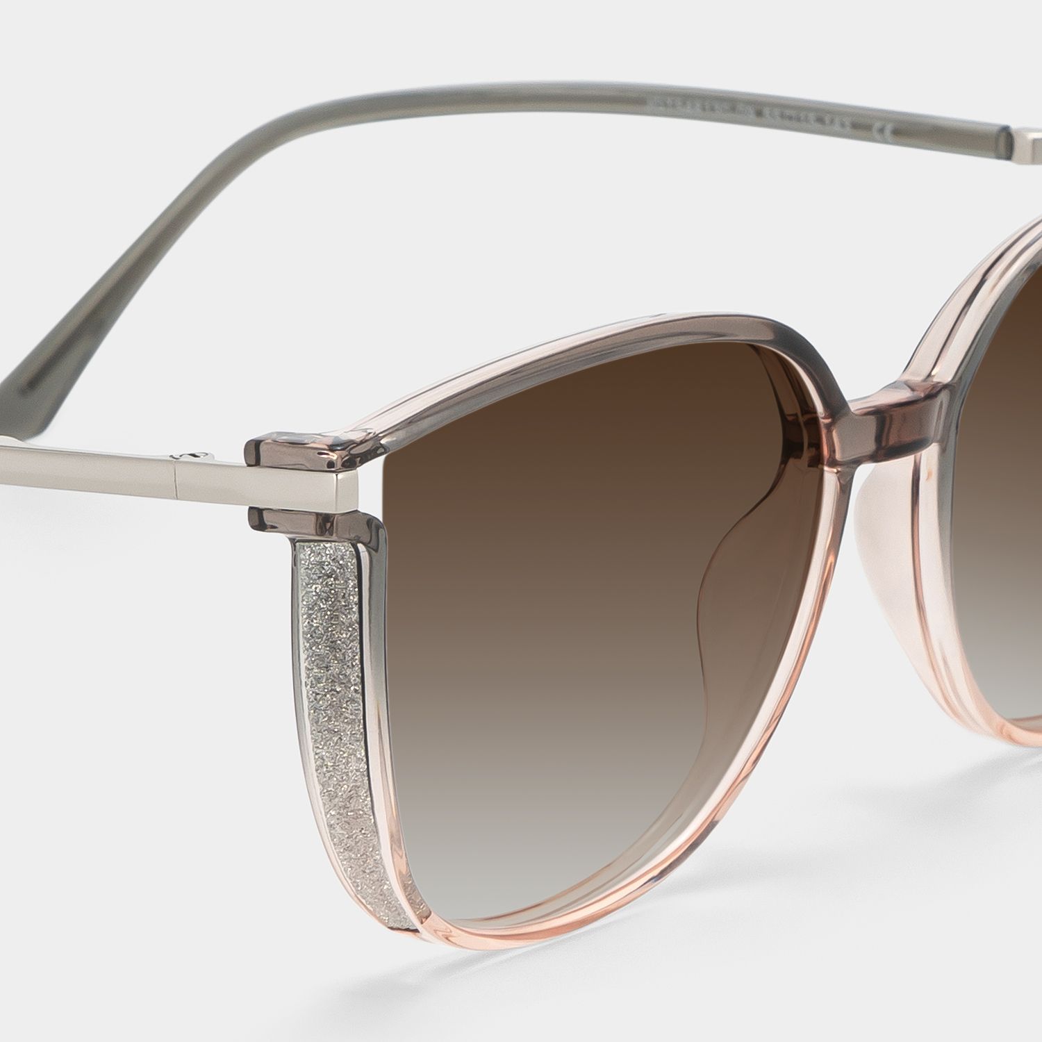 Rodz Gray-Pink Square Polarized Sunglasses for Driving | ZEELOOL CA4