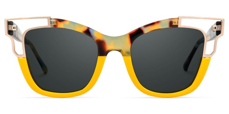 Rhoden Yellow Cat eye Sunglasses