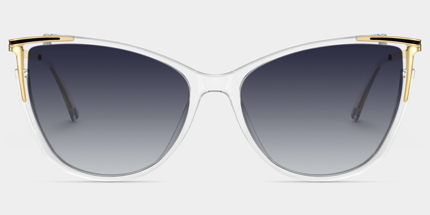 Yomary Clear Cat Eye Polarized Sunglasses for Driving | ZEELOOL CA0