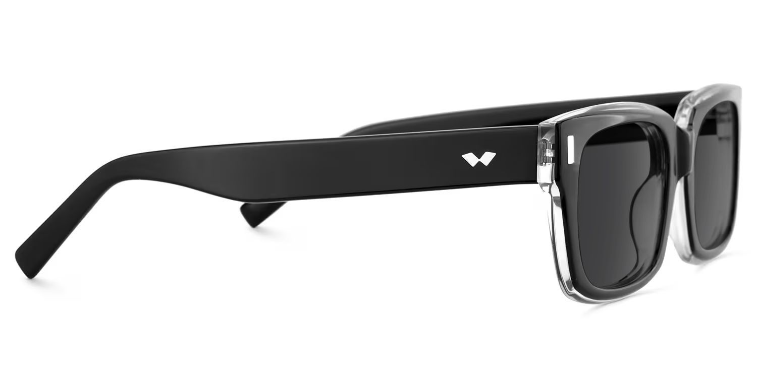 Fayssel Acetate Black Frame Sunglasses | ZEELOOL CA3