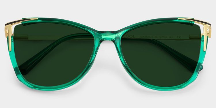 Yomary Green Cat eye Sunglasses