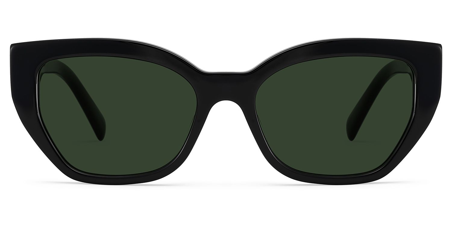 Zia Black Cat Eye Polarized Sunglasses for Driving | ZEELOOL CA0