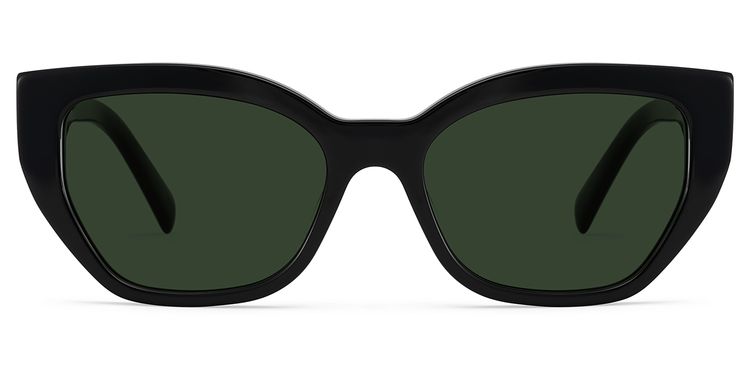 Zia Black Cat eye Sunglasses