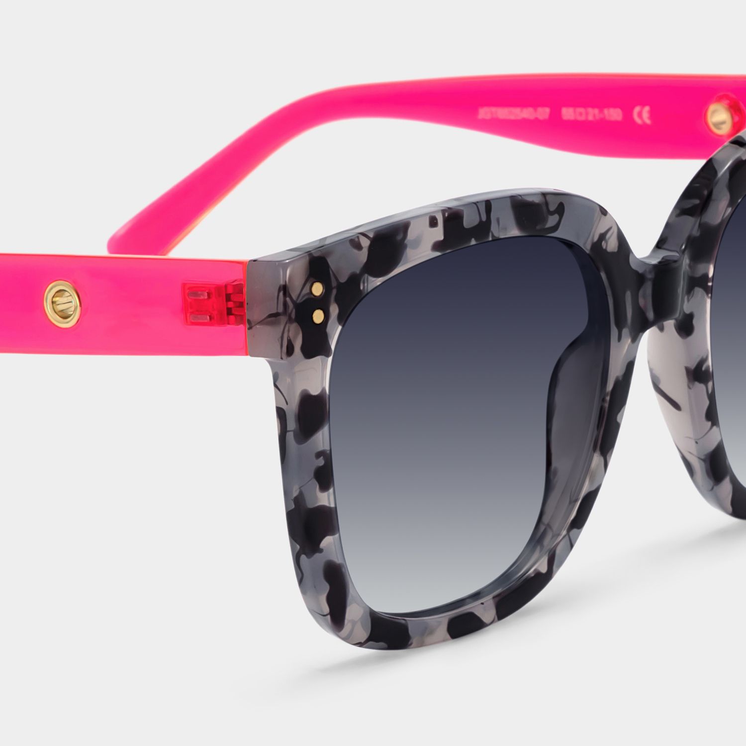 Ebony Gray-Tortoise Square Polarized Sunglasses for Driving | ZEELOOL CA4