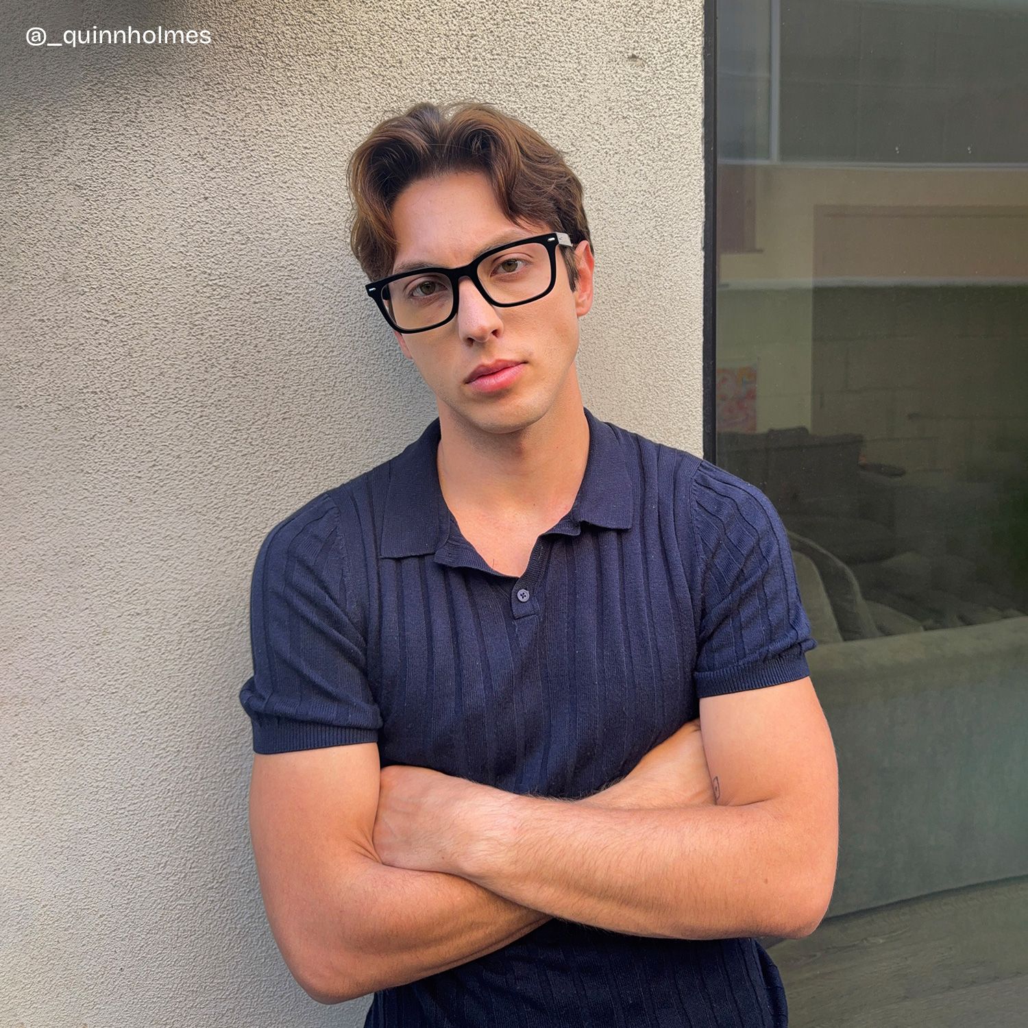 Patrick Thick Black Rectangle Glasses for Men | ZEELOOL6