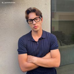 Patrick Black Rectangle Glasses6