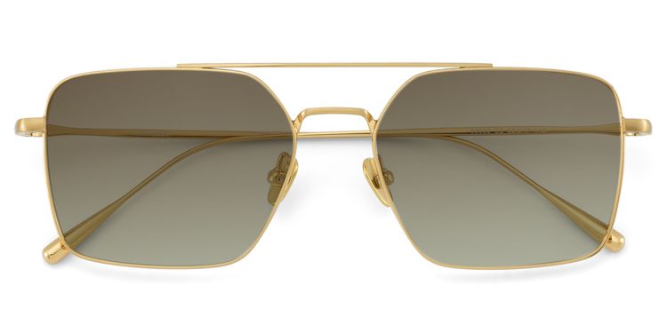 Jensen Gold Aviator Sunglasses