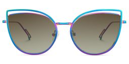 Spivey Iridescent Cat eye Sunglasses0
