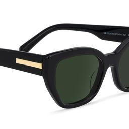 Zia Black Cat eye Sunglasses4