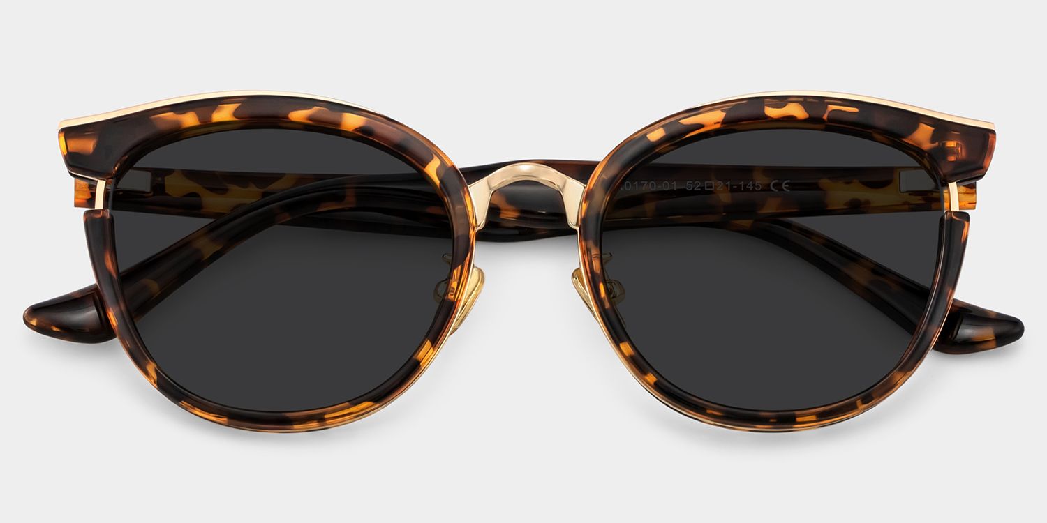 Laraine Cat Eye Tortoise Sunglasses for Women & Men | ZEELOOL CA1