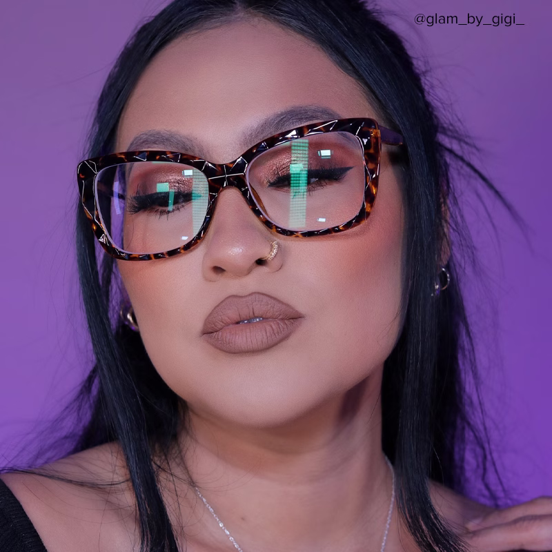 Colla Cateye Green-Floral Glasses8