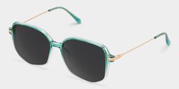Payton Green Geometric Sunglasses2