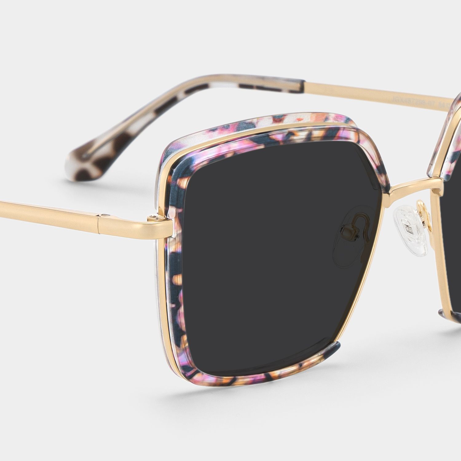 Cordaro Purple-Floral Square Polarized Sunglasses for Driving | ZEELOOL CA4