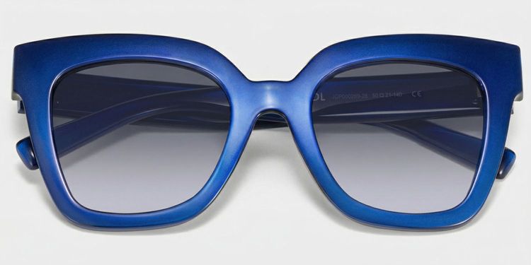 Malcolm Blue Square Sunglasses