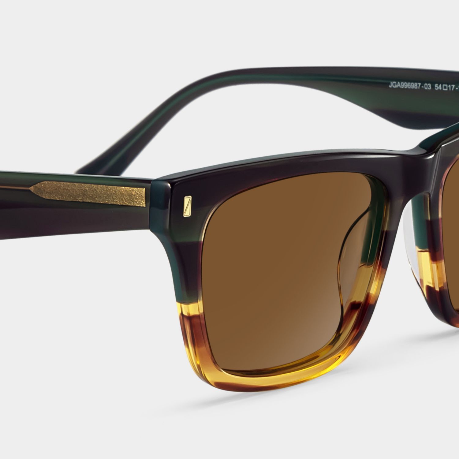 Brookins Rectangle Sunglasses with Acetate Multicolor Frames | ZEELOOL CA4