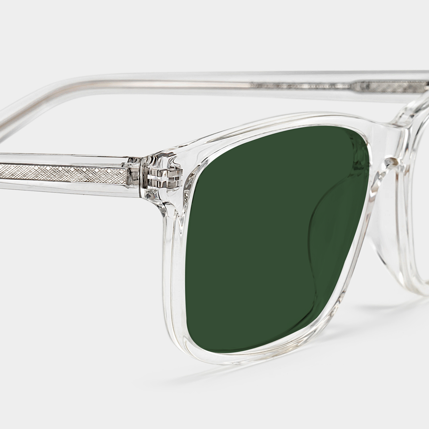 Connie Rectangle Sunglasses with Acetate Clear Frames | ZEELOOL CA4