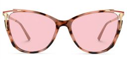 Yomary Pink-Tortoise Cat eye Sunglasses0