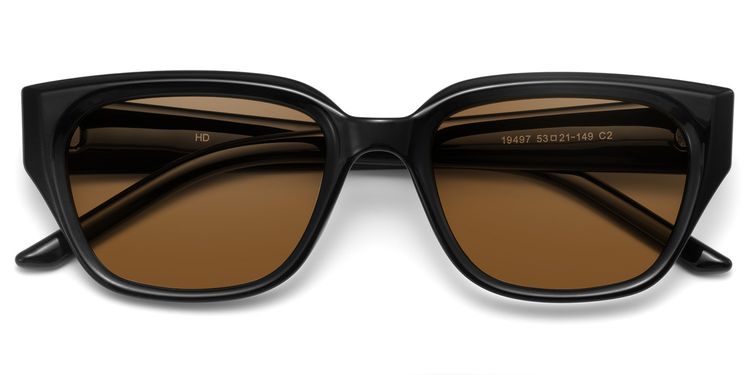Serene Black Cat eye Sunglasses