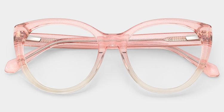 Kiera Pink Cat eye Glasses