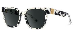 Kerri Cow Print Square Sunglasses1