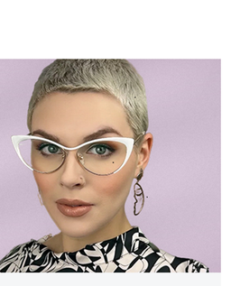 Martha Cat Eye Blue Glasses2