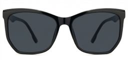 Libby Black Geometric Sunglasses0