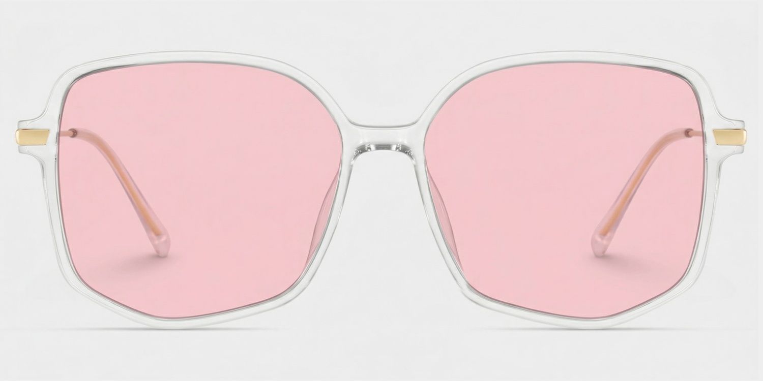 Payton Clear Geometric Sunglasses to Frame Your Face | ZEELOOL CA0