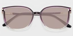 Rodz Purple Clear Square Sunglasses1