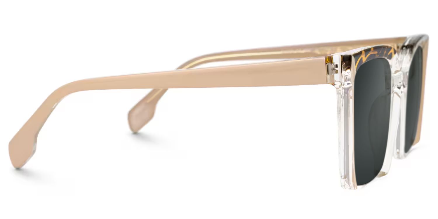Misty Pink Frame Sunglasses with Square Style | ZEELOOL CA2