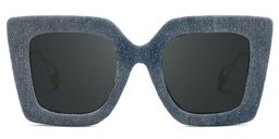 Latanya Blue Square Sunglasses0