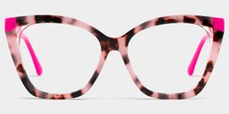 Kira Pink Tortoise Butterfly Glasses2