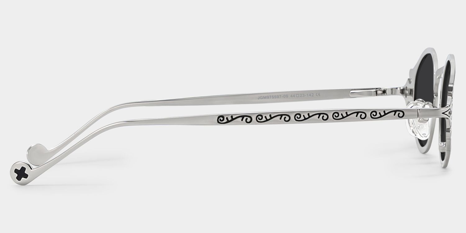 Serena Silver Oval Sunglasses to Frame Your Face | ZEELOOL CA3