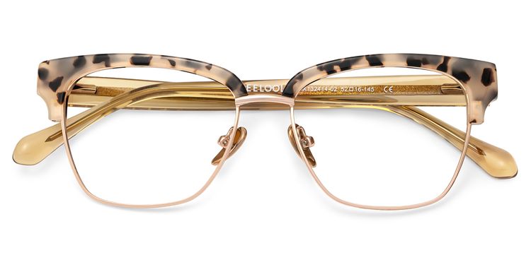 Ellis Tortoise Browline Glasses