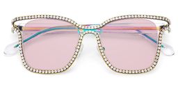 Shine Iridescent Square Sunglasses1