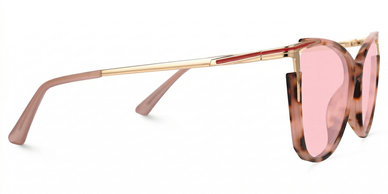 Yomary Cat Eye Pink-Tortoise Sunglasses for Women & Men | ZEELOOL CA2