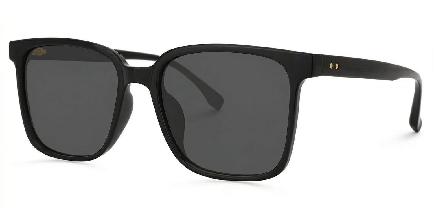 Contreras Square Black Sunglasses for Women & Men | ZEELOOL CA1