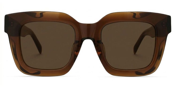 Trinity Tawny Square Sunglasses