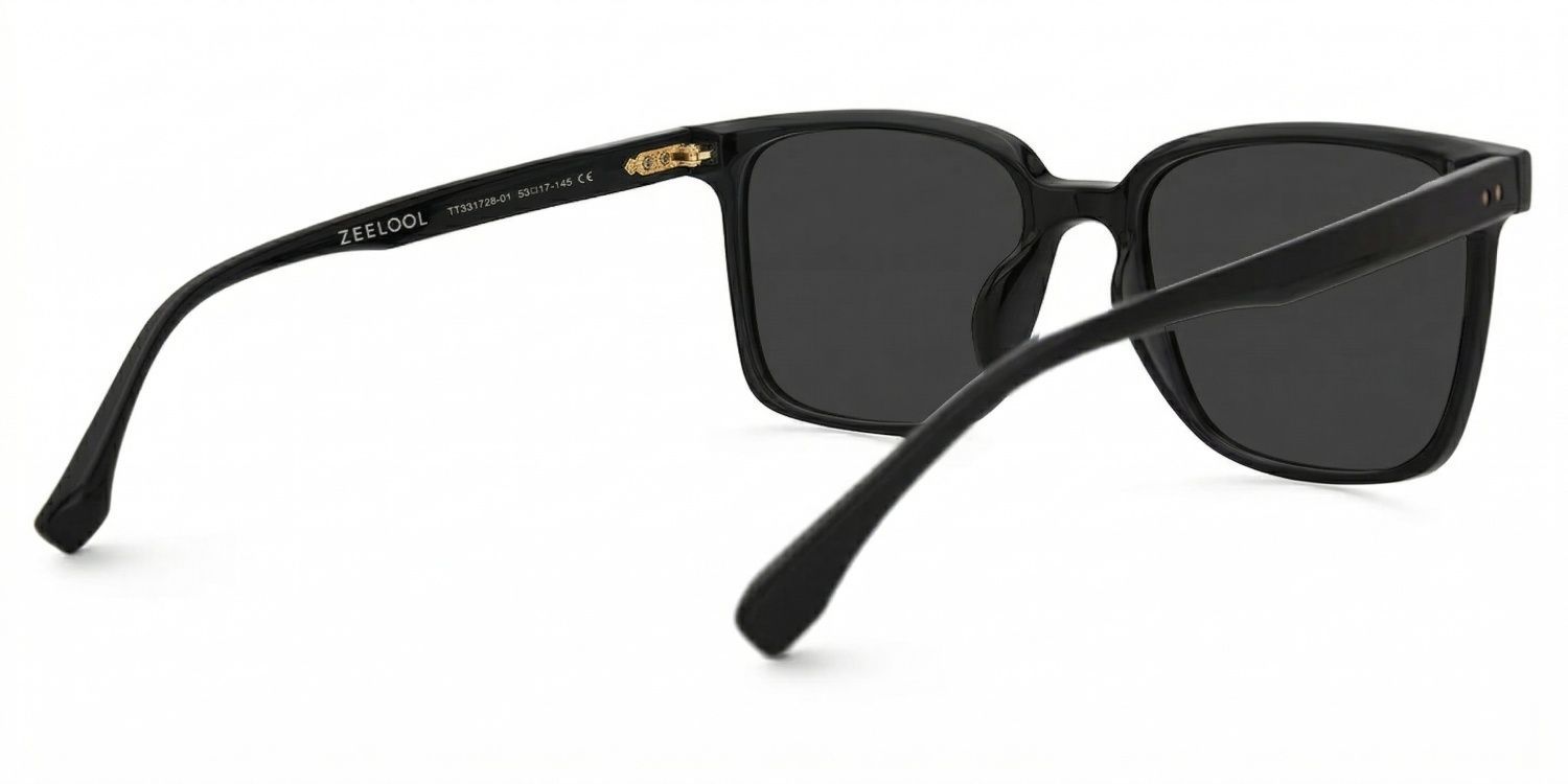Contreras Square Black Sunglasses for Women & Men | ZEELOOL CA3